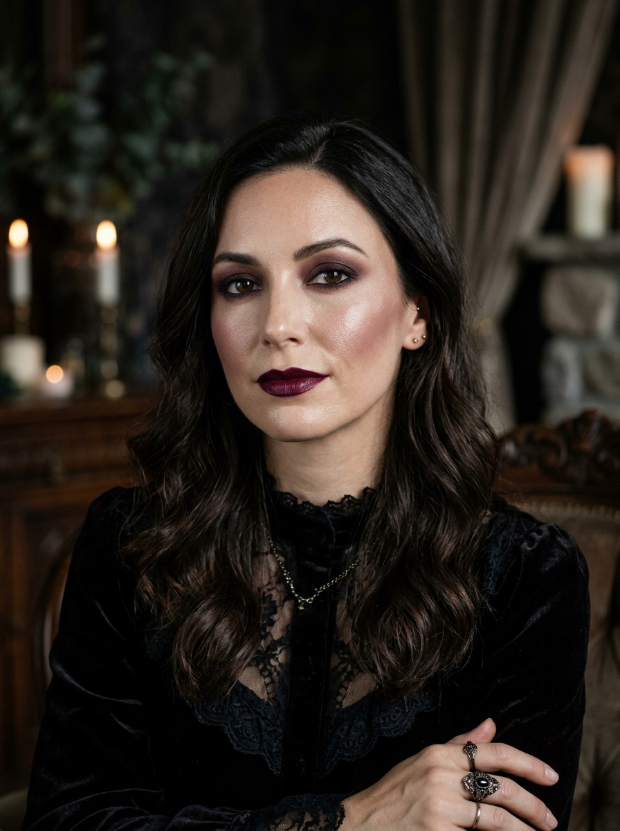 Gothic Berry Makeup als Halloween Makeup Ideen für Frauen Inspiration 2026